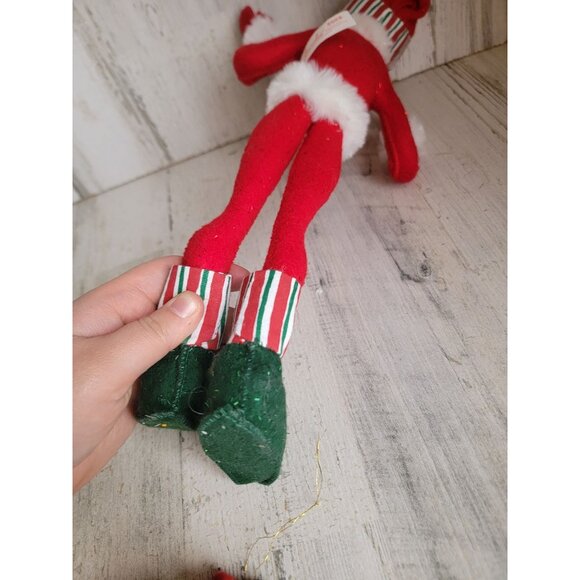 Annalee 15" candy cane elf outfit unique vintage home decor xmas - Picture 7 of 7